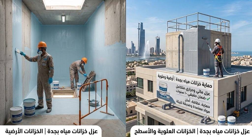 خدماتنا عزل خزانات جدة